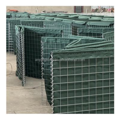 China Aardgeweld Gabion defensieve barrières Rotskooien Container met 4 mm draad gauge Te koop