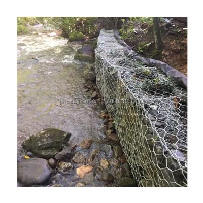 China 2.7mm Galvanizado tejido Gabion malla para la decoración del jardín y pared de contención en venta