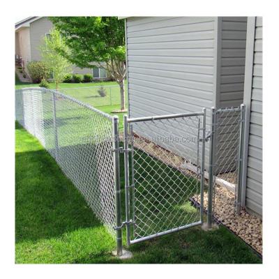 China Galvanized PVC Coated Chain Link Fence for Trellis Gates Made of Low Carbon Steel Wire for sale