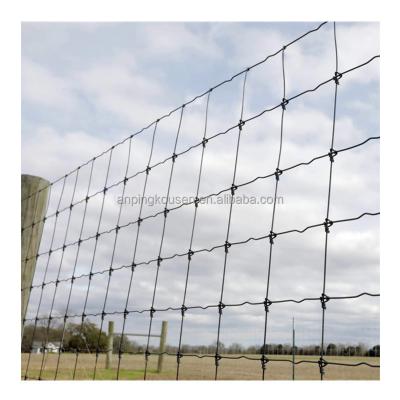 China Galvanized or Hot Dipped High Tensile Fixed Knot Cattle Fence Mesh Wire Length 10-200m for sale