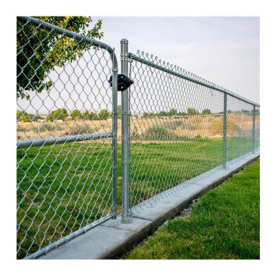 China Steel 4FT 5FT 6FT 8FT Farm and Field Galvanized Chain Link Fence for Industrial Sites for sale