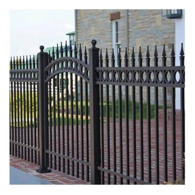 China 2.1x2.4m Panel Size High Security Wrought Iron Fence for Villa Windows and Railing for sale