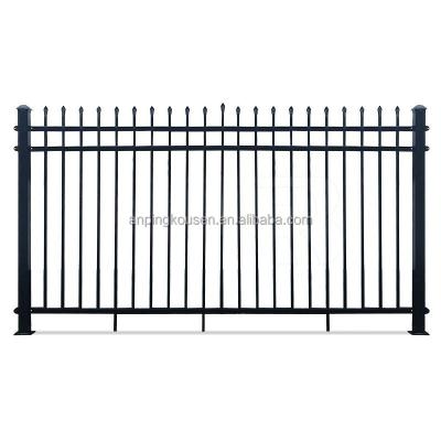 China 6ftx8ft Cercas de jardim de metal preto Preços com aço galvanizado e parafusos porcas à venda