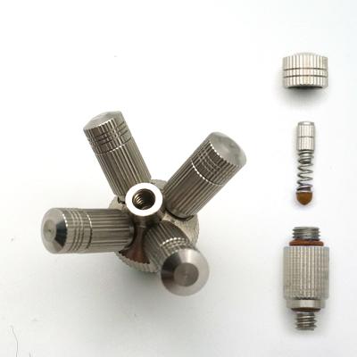 China 2021 New Products Cooling Spring Nickel Stainless Steel Spray Cooling Mist Hose Nozzle for sale