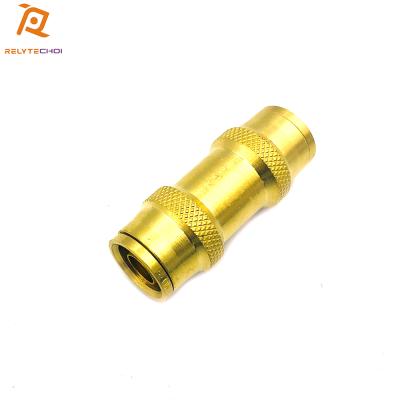 China Air Brake Systems Chinese Factory Quick Connector Flattening Unions Brass Connector 1/4 For Pneumatic Systems for sale