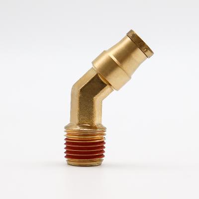 China Wholesale Air Brake Systems Brass Trims 1/4 x 1/8 SWIV 45 Degree Elbow For Boat for sale