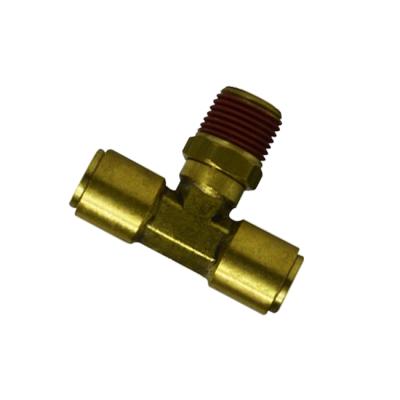 China Pneumatic systems. Wholesale Brass 3/8X1/8 3/8X1/4 3/8X3/8 Flattening X MIP Swivel Branch Tee for sale