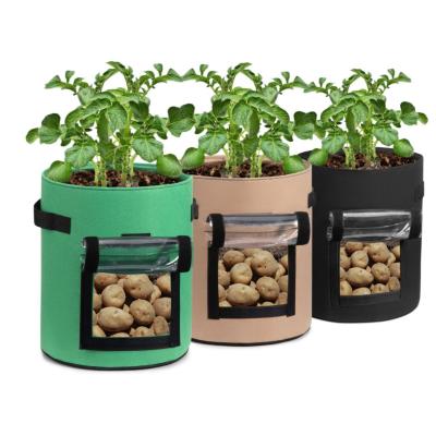 China Corrosion Resistant Potato Grow Bags 10 Gallon Seedling Nursery Potato Grow Bags 5 Gallon for sale