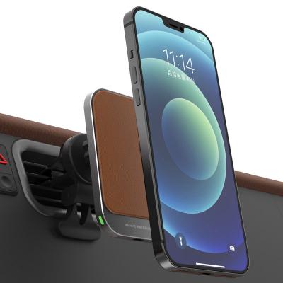 China Magnetic Fast Radio Charging Outlet Super Version Low Density Magnetic Air Car Holder Charger for sale