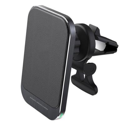 China Car Mobile Magnetic Holder Suction Version Mouth Air Phone Wireless Charger for iPhone12-13 for sale