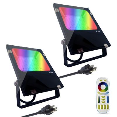 China Electronic Outdoor Theme Park 20W 30W 50W 100W Dimmable RGB Remote Control Led Flood Light Smart Wifi Led Stage Lighting RGB Stage Lights for sale