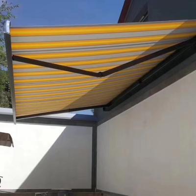 China Led Light Full Cassette Awning Custom Made Retractable Folding Motorizado Arm Awning à venda