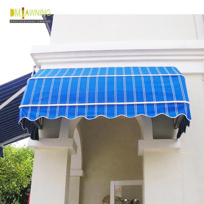 China Anti UV Aluminum French Style Awnings Waterproof Folding Dutch Canopies for sale