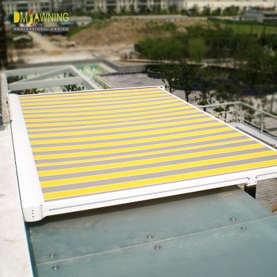 Cina Acquaproof Sunproof Retractabile Teto Tollo Acciaio Trasparente Esterno Tenti di Conservatorio in vendita