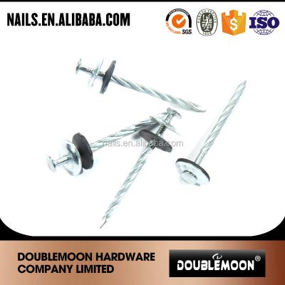 China Flat Galvanized Roofing Joint / Assembled Screw Nail Roofing Nail for sale