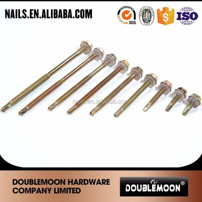 China HEX Hexagon Flange Head Drilling Screws With Tapping Screw Thread for sale