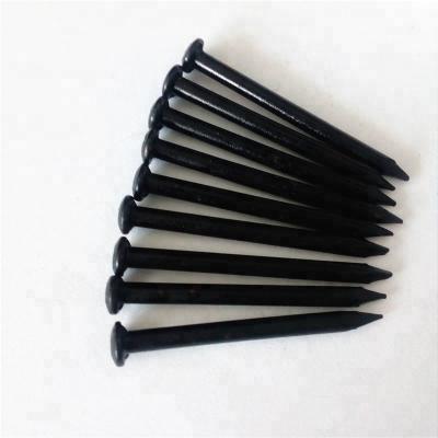 China Best Quality C45 Flat Top Quality Life Sizes Black Concrete Nail for sale