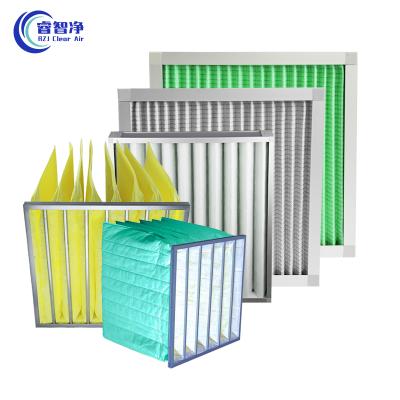 China In addition to formaldehyde wholesale customized aluminum panel HVAC cardboard filter frame primary furnace air pleated filter pre activated carbon filter for sale