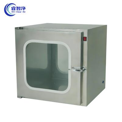 China In addition to formaldehyde clean room transfer window 304 stainless steel lamp transfer box customized UV pass box for sale