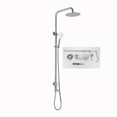 China Without Slide Bar Southeast Asia 304 Stainless Steel High Pressure Bathroom Shower Set High Quality for sale