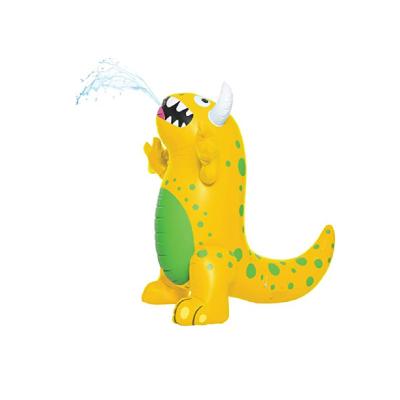 China China Supplier China Supplier Customized Yellow Lightweight Large Style Lightweight Material Park Playing Kids Inflatable Spray Water Dinosaur for sale