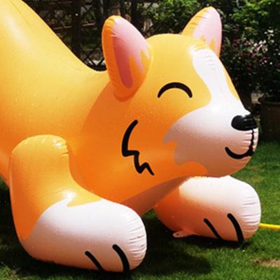 China High Quality Customized Type Inflatable Kids Toy Summer Hot Selling Balloon Water Spray Inflatable Animal Waterproof Dog Sprinkler for sale