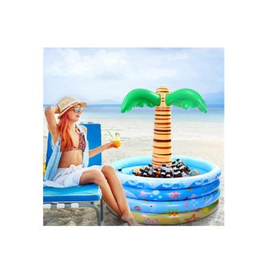 China American cute universal using seaside fun activity china supplier PVC toy factory premium inflatable palm tree pool for game for sale