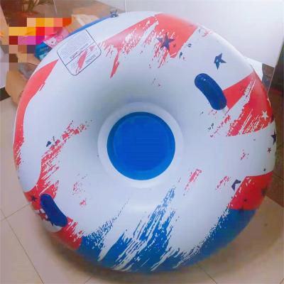 China Premium Quality Production OEM Snow Games Material Ski Party Outdoor Sports Happy Reasonable Price Inflatable Ski Circle For Kids for sale