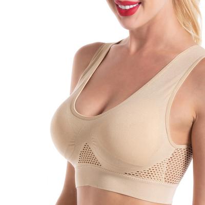 China Full Cup Bra Plus Size Sports Bras Women Big Breasted Nerd Bust Wireless Large Size Antibacterial Ladies Underwear for sale