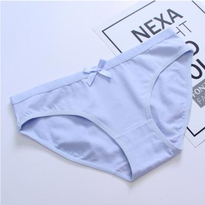 China 2019 Free Sample Women Antibacterial Underwear Custom Logo Pure Color Ladies Panties Wholesale for sale