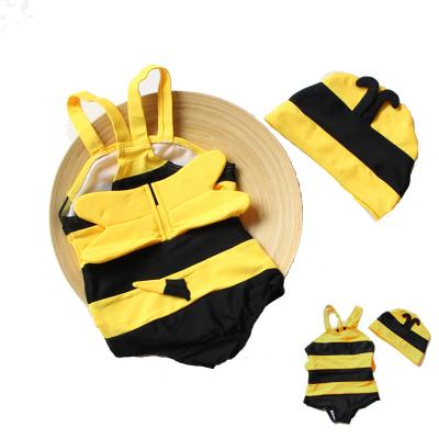 China Little One-Piece Cute Devil Boy Girl Bee Swimsuit Baby Swimwear Breathable Baby Swimsuit for sale