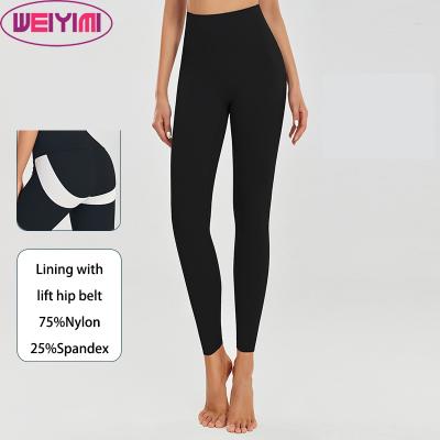 China 2022 New Design Women's Breathable Yoga Pants 22 Colors S-3XL Plus Size High Waist Leggings With Butt Lift Belt Custom Yoga Leggnigs for sale