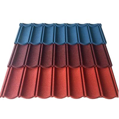 China Villa Color Fireproof Light Steel Stone Coated Metal Roof Tiles Materials Price for sale