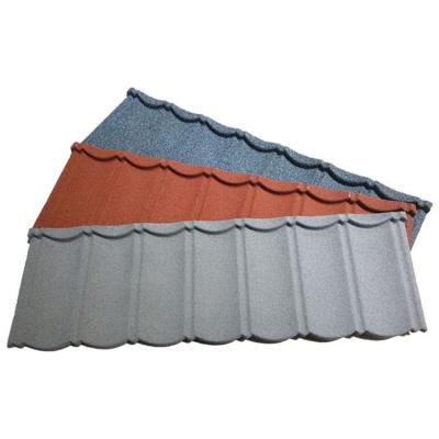 China Fireproof Red Stone Coated Wholesale Corrugated Metal Roofing Sheet , Eaves Tiles Metal Roofing Material for sale