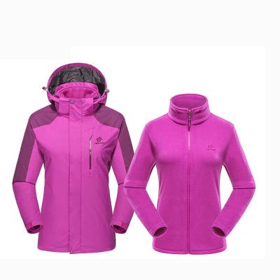 China Waterproof TECTOP 3 Piece Women In-1 Two Set Outdoor Anorak Jacket Ski Jacket for sale