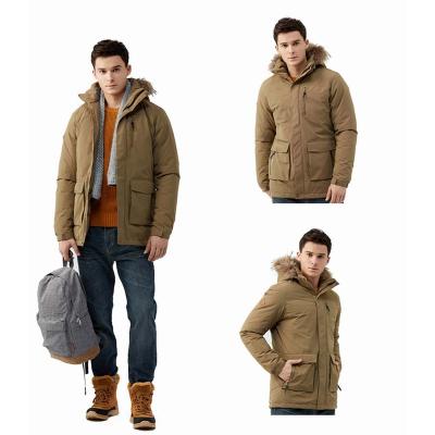 China TECTOP Breathable Winter Warm Anorak 80% Outdoor Down Jacket For Men for sale