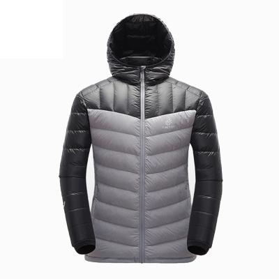 China Men Foldable Breathable Waterproof Lightweight Sports Duck Down Hooded Jacket for sale