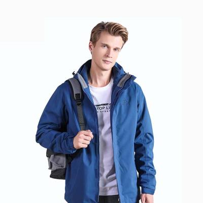 China Men Sustainable Winter Suit Outdoor Waterproof Two Piece Jacket for sale