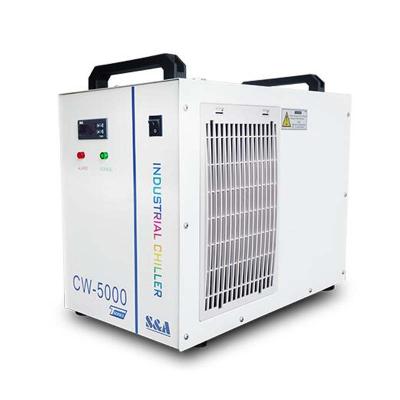 China Building material shop cw5000 laser water chiller water chiller for laser to cool 80W 100W CO2 laser tube for sale