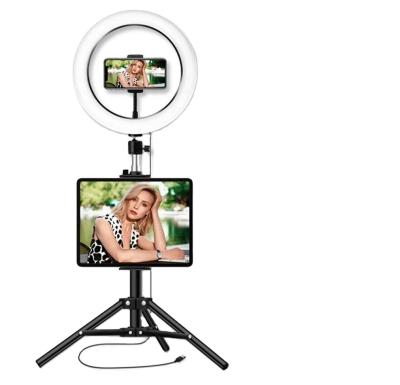 China 360 Â ° Rotary Ring Frame & 160cm Tripod Shemax Adjustable Laptop Ringlight, 10 Inch Dimmable Ring Light 3 Color Modes & 10 Brightness USB Powered, Heighten Pipe for sale