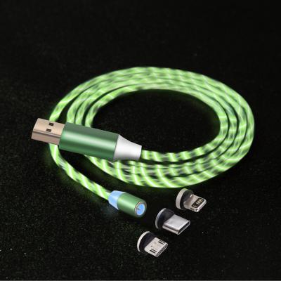 China LED Flowing Charging Cable Ensures Great Performance Led Phone Charger Cable, 2-in-1 Led Lightning Cable with 360 Flowing Light for Pro/XS/XR/X/8 Plus /11 iPhone 12/11 /8 Plus/7/7 for sale