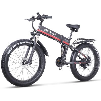 China Latest Trend 12.8Ah 1000W Aluminum Alloy Brushless Motor Folding Electric Bike For Travel for sale