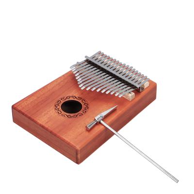 China 17 Inch Wooden High Quality Eco-Friendly Piano Maker Kalimba Musical Ins Custom for sale