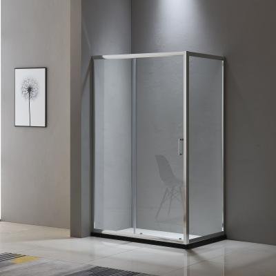 China Modern Rectangular Corner In 6mm Clear Sliding Shower Room Shower Enclosure for sale