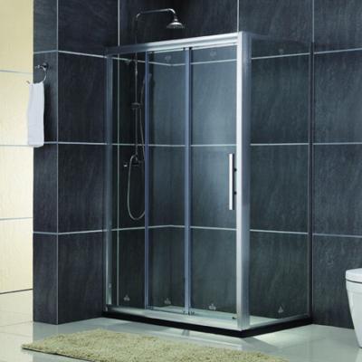 China Foshan Contemporary Factory Aluminum Hardware Aqua Glass Sliding Door Shower Compartment for sale