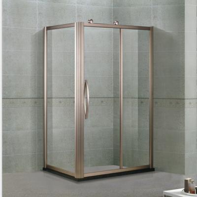 China Rose Gold Big Roller Aqua Octagonal Wheel Aluminum Sight Glass Shower Room for sale