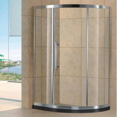 China EUROPEAN Foshan Factory Economical Corner Aqua Glass Half Round Shower Enclosure Shower Enclosure for sale