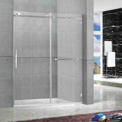 China Best Selling Modern Frameless Tempered Glass Sliding Shower Door for sale