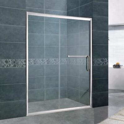 China Modern Professional Manufacturer Tempered Glass In-Line Shower Door With Frame for sale