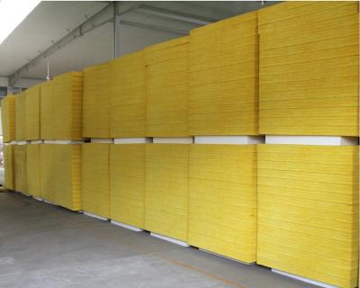 China Factory Direct Fireproof High Density Glass Wool Fiberglass Wool Heat Insulation Board for sale